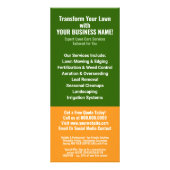 Carte Publicitaire Services de pelouse - Maigne, Edging Landscaping (Dos)