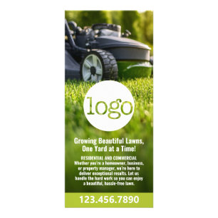 Carte Publicitaire Services de pelouse - remorquage, pontage, logo d'