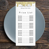 Carte Publicitaire Signature holographique moderne Glam Parties scint