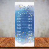Carte Publicitaire Signature holographique Script moderne Parties sci