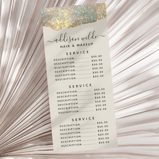 Carte Publicitaire Signature holographique Script moderne Parties sci