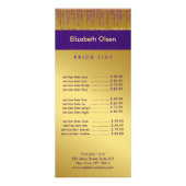 Carte Publicitaire Signature holographique Script Parties scintillant (Devant)