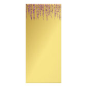 Carte Publicitaire Signature holographique Script Parties scintillant (Dos)