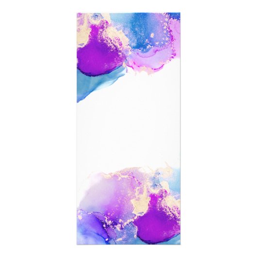 Carte Publicitaire Signature Script Purple Blue Alcool Encre (Dos)