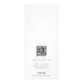 Carte Publicitaire Simple Classique Monogramme Couronne Élégante (Dos)