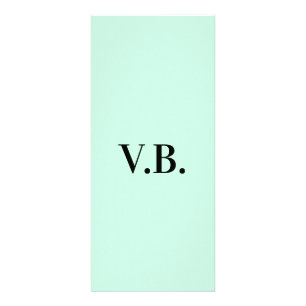 Carte Publicitaire Simple couleur unie ajouter nom texte monogramme
