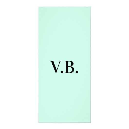 Carte Publicitaire Simple couleur unie ajouter nom texte monogramme (Devant)