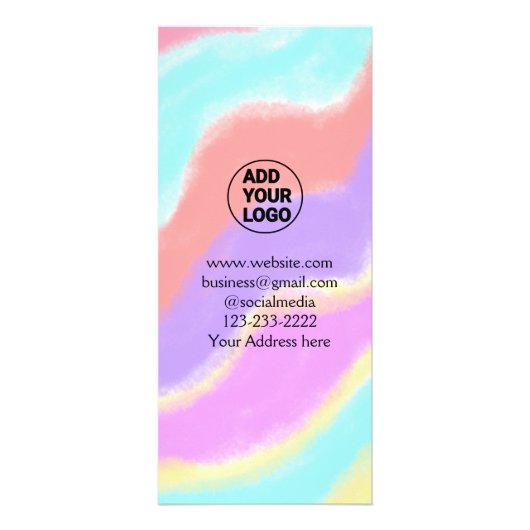 Carte Publicitaire simple et minimal ajouter votre logo/design ici te (Devant)