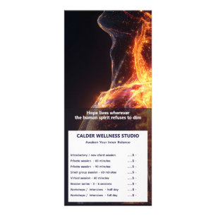 Carte Publicitaire Soins Globaux du Corps Golden Field