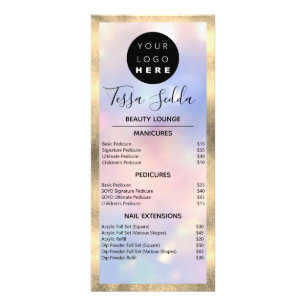 Carte Publicitaire SPA de maquillage des cheveux Manicure Pedicure