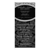 Carte Publicitaire Specials de bons de salon d'empreinte de léopard (Dos)