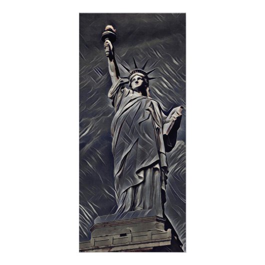 Carte Publicitaire Statue de la Liberté (Devant)