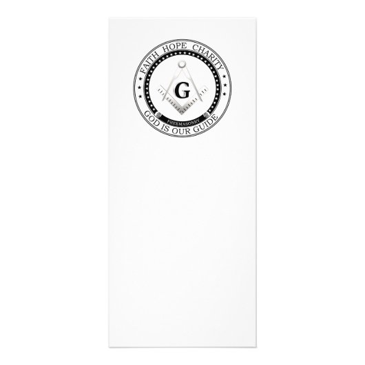 Carte Publicitaire Symbole franc-maçonnerie (Devant)