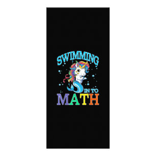 Carte Publicitaire T-Shirt De Sirène Unicorne En Maths