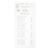 Carte Publicitaire Tarif Affaires à double face Airy Greenery (Devant)