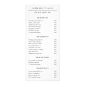 Carte Publicitaire Tarif minimum simple et élégant moderne (Devant)