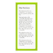 Carte Publicitaire Tarif Salon de cheveux (Dos)