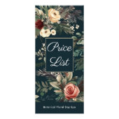 Carte Publicitaire Tarif simple Spa floral et Salon (Devant)