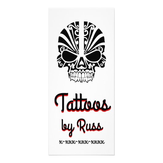 Carte Publicitaire Tattoo Skull (Devant)