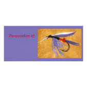 Carte Publicitaire "Train de marchandises" mouche mouillée attache ar (Devant)