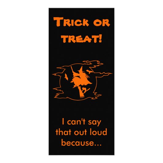 Carte Publicitaire Trick-or-Treat du mutisme sélectif (Devant)