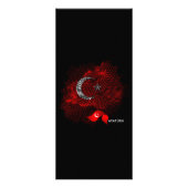 Carte Publicitaire Turkey flag (Dos)