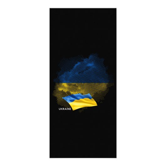 Carte Publicitaire Ukraine flag (Devant)