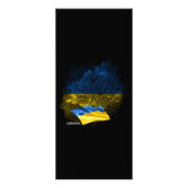 Carte Publicitaire Ukraine flag (Dos)