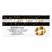 Carte Publicitaire Un certificat cadeau Gold Lip 💋 Confetti (Devant)