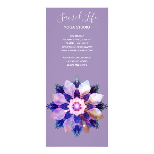 Carte Publicitaire Unity Mandala (Dos)