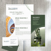 Carte Publicitaire Vert olive, Carrelage Photos