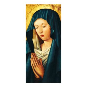 Carte Publicitaire Vierge dans la prière de Riga