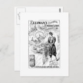 Carte publicitaire vintage pour vélo (Devant / Derrière)