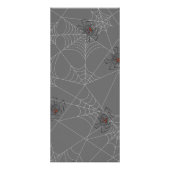 Carte Publicitaire Web et citrouilles d'araignées d'Halloween (Dos)