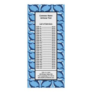 Carte Publicitaire White Blue Whales Yin Yang Sea Animal Ocean Marine