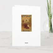 Carte Publicité au chocolat pour femme victorienne (Dos)