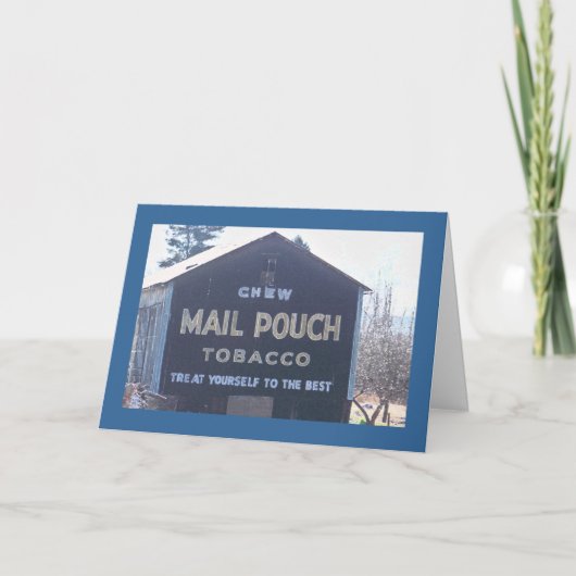 Carte Publicité classique de poche de courrier sur une (Devant)