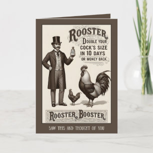 Carte Publicité de docteur victorien drôle pour un anniv