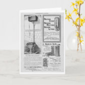 Carte Publicité du début du XXe siècle (Fleur jaune)