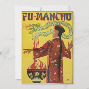 Carte Publicité du Magicien Fu-Manchu