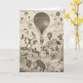 Carte Publicité Française Pour Le Fabricant De Ballons (Fleur jaune)