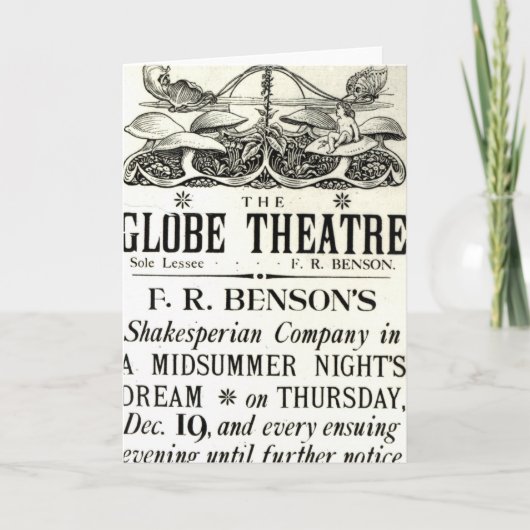 Carte Publicité par affichage 'Dream d'une nuit d'été (Devant)