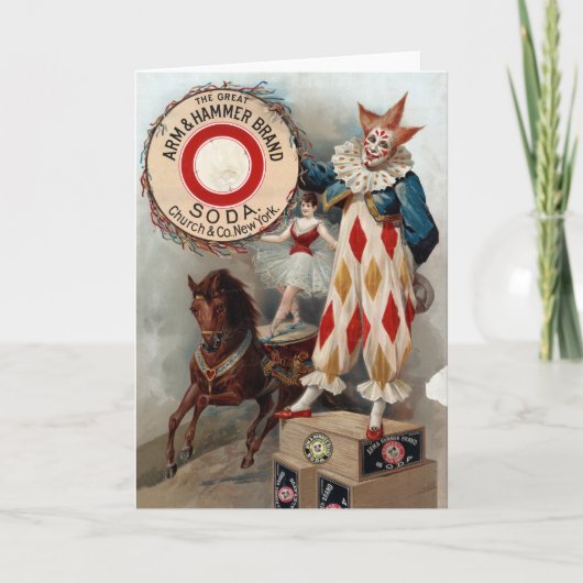 Carte Publicité vintage Pour Arm & Hammer Soda (Devant)