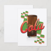 Carte Publicité vintage pour Cola (Devant / Derrière)
