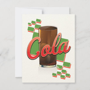 Carte Publicité vintage pour Cola