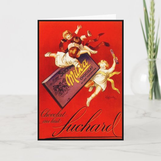Carte Publicité vintage pour le chocolat Milka (Devant)