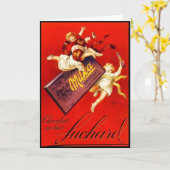 Carte Publicité vintage pour le chocolat Milka (Fleur jaune)