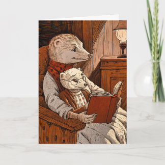 Carte Puces lisant un livre