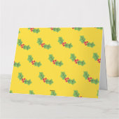 Carte Pudding de Noël personnalisé (Dos)