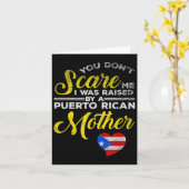 Carte Puerto Rican Funny Quote Puerto Rico Pride Distres (Fleur jaune)